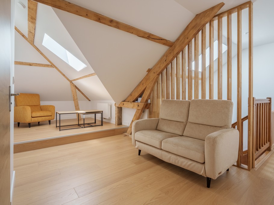 Espace détente à l'étage