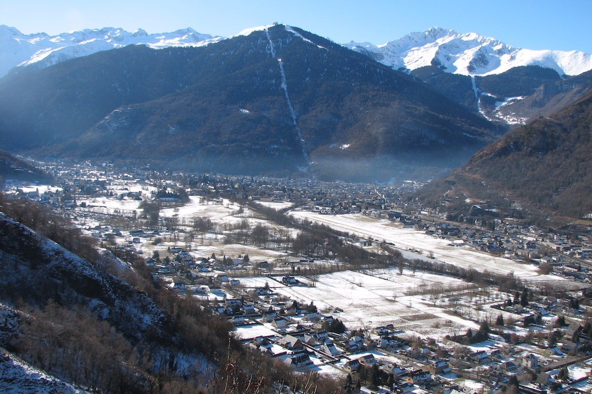 Vue Luchon hiver