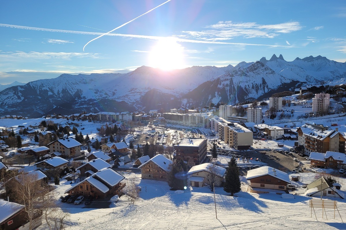 Vue du balcon sur la Toussuire