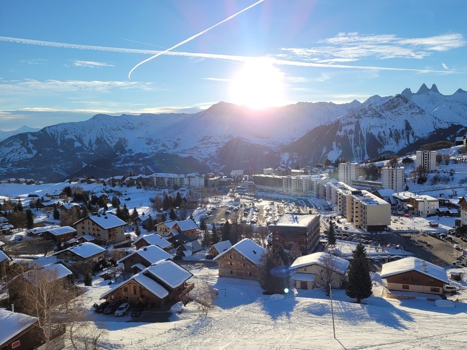 Vue du balcon sur la Toussuire