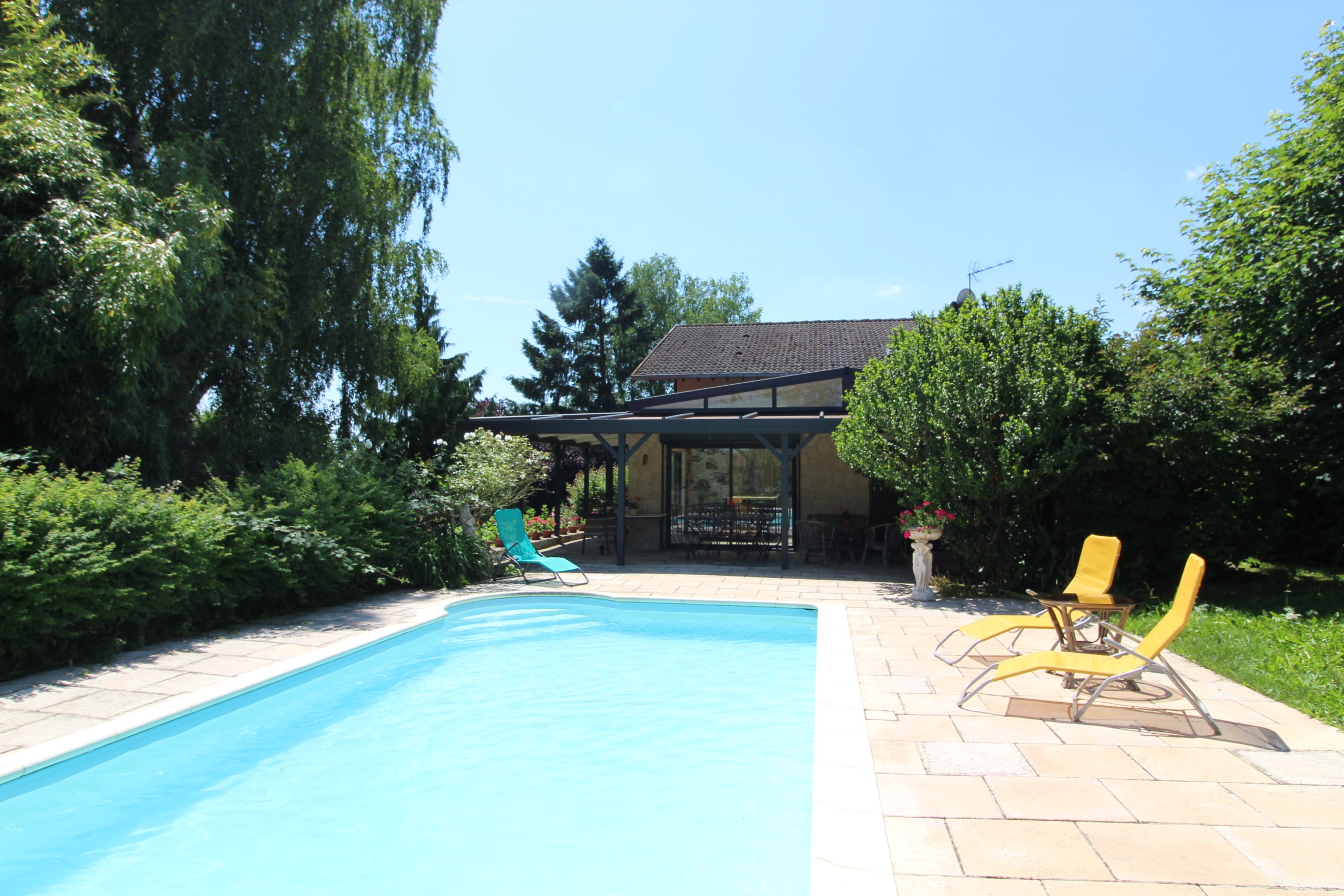 Piscine & terrasse - Au Domaine Paisible