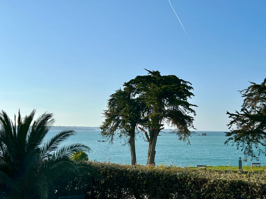 Vue sur la plage des Haas