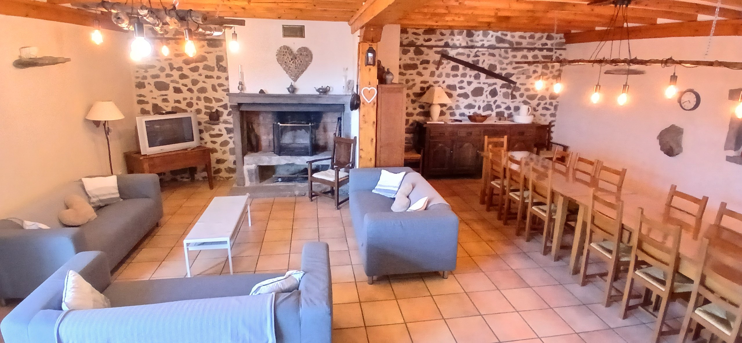 Gîte "Mont Carmel" : The lounge / dining room