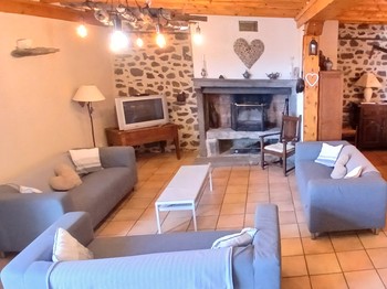 Gîte "Mont Carmel" : The lounge / dining room