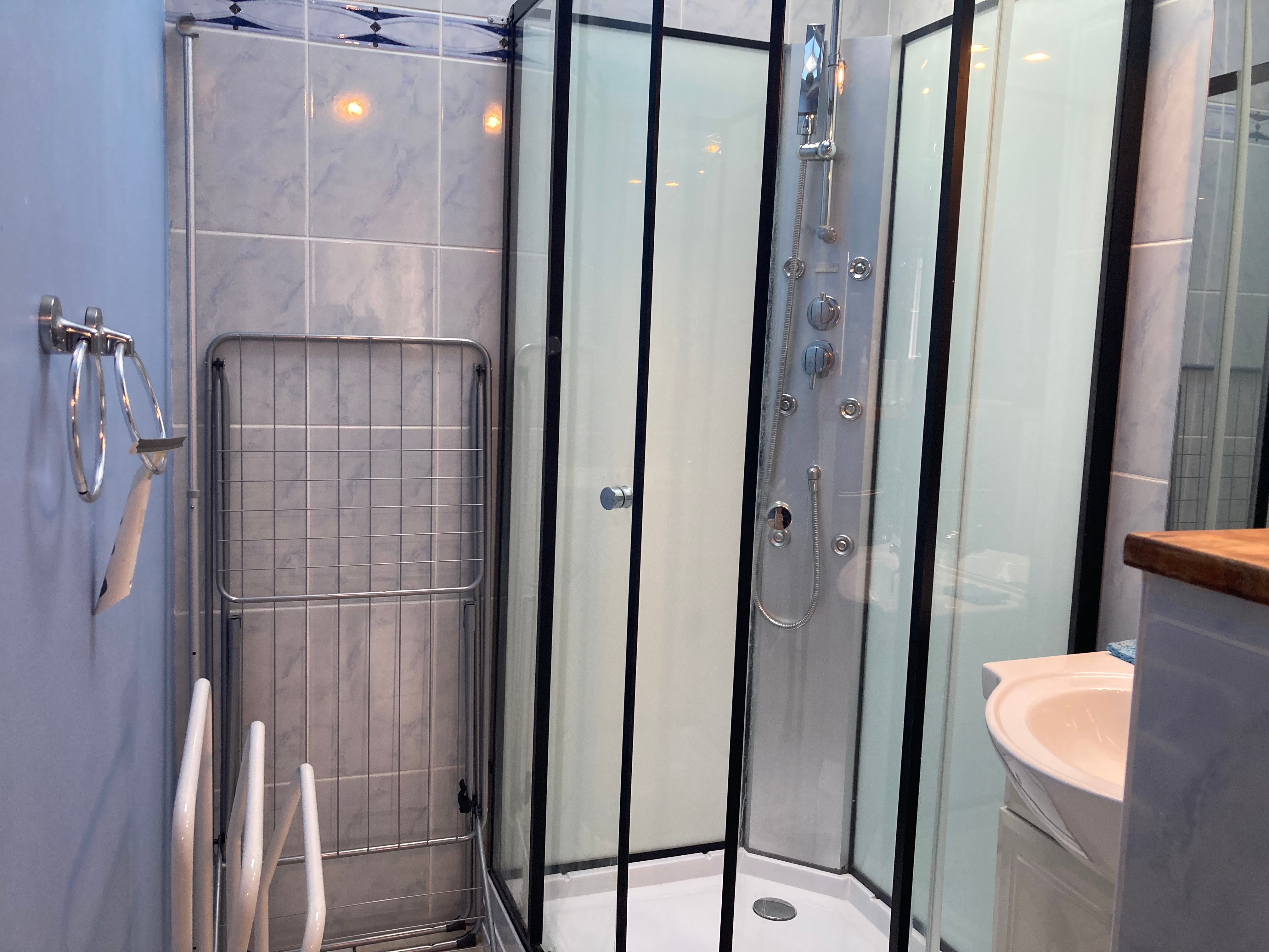 shower room and washing machine