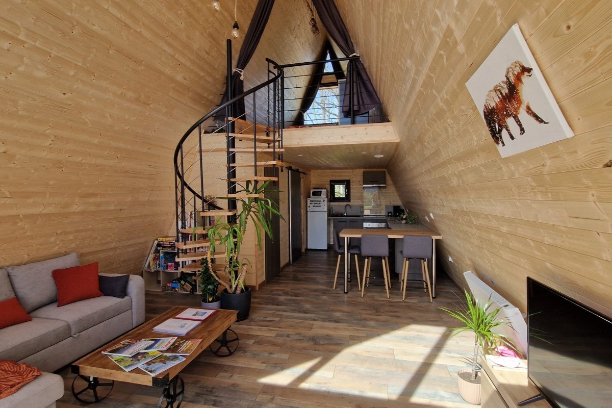 Chalet Renard - Salon / séjour et cuisine