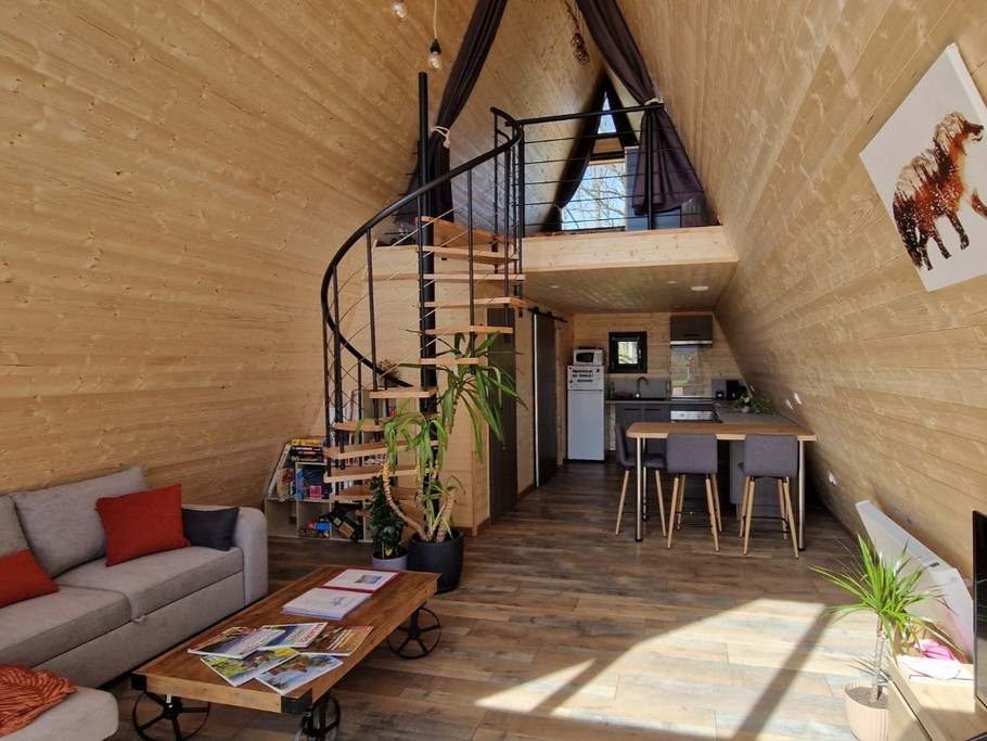 Chalet Renard - Salon / séjour et cuisine