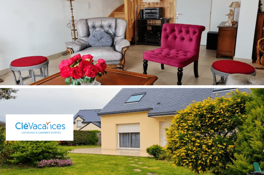 Entre "Terre et Mer", à 3 minutes de la plage, agréable pavillon- Saint-Alban près de Pléneuf Val André