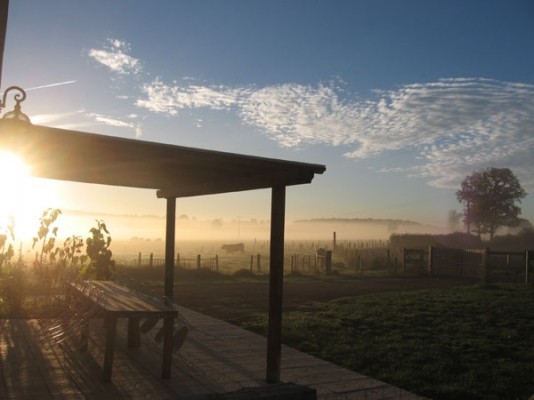 Gîte de grande capacité avec piscine à la campagne - Terrasse