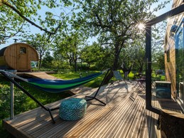 Notre terrasse XXL - Tiny House O Ptit Nid Milie