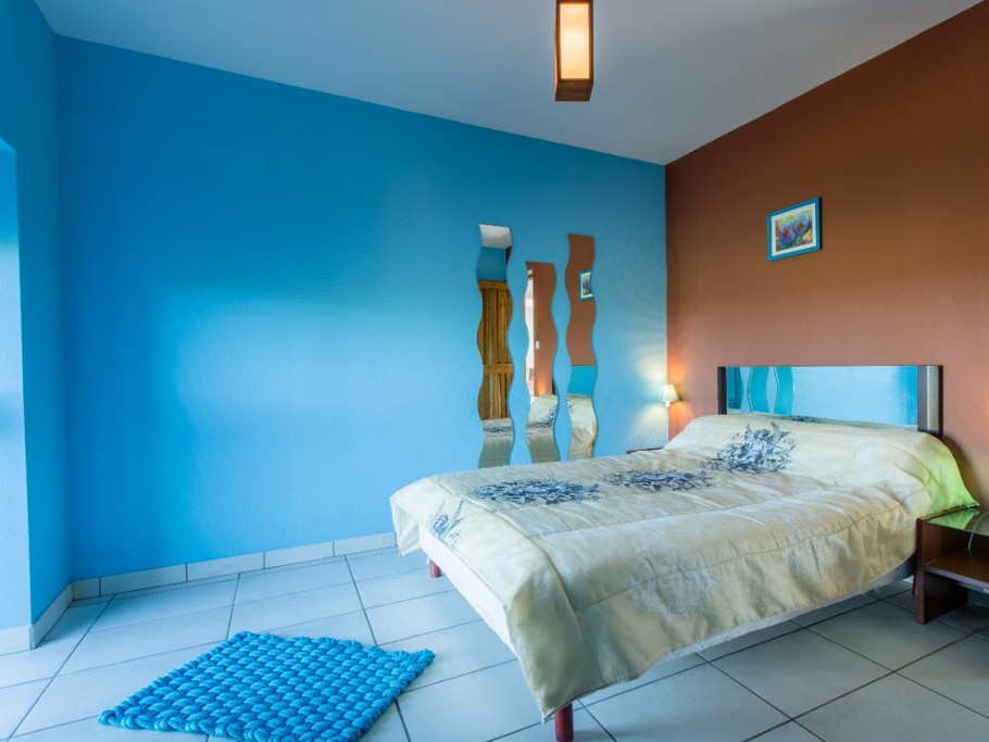 chambre bleu au rez de chaussé