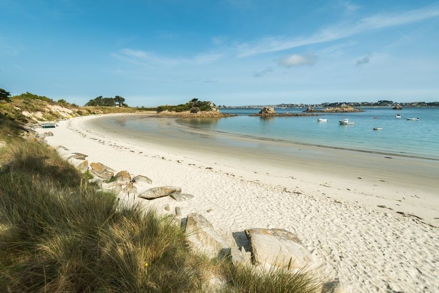 Plage de la pointe de Perharidy à Roscoff