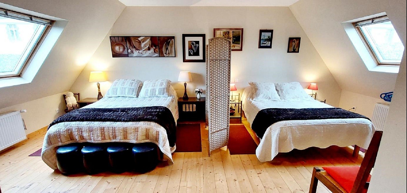 Chambre familiale avec 2 lits 140