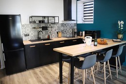 Cuisine  Gîte Appart'Edith La Neuville aux Larris