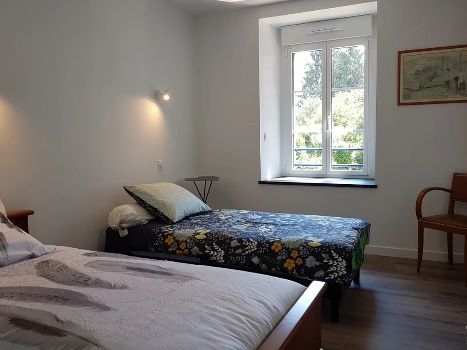 Chambre " Le blé en herbe" - 2 lits 90cm - la Ferme d'Alcide