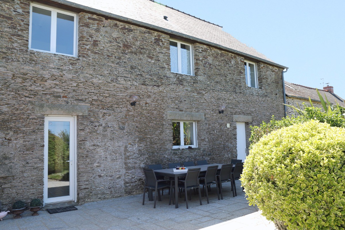Façade arrière de la maison, exposée nord