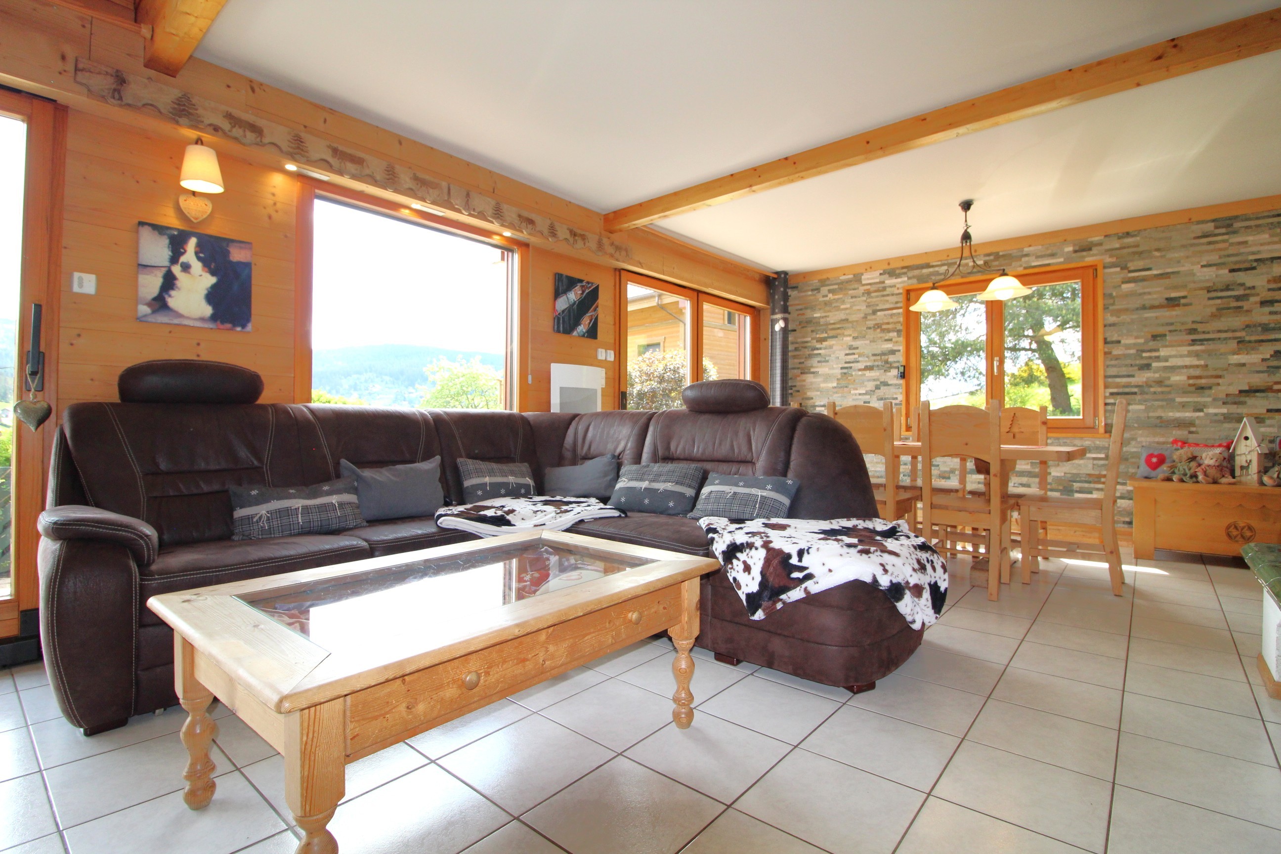 Salon/ séjour - Chalet de la Roche du Page