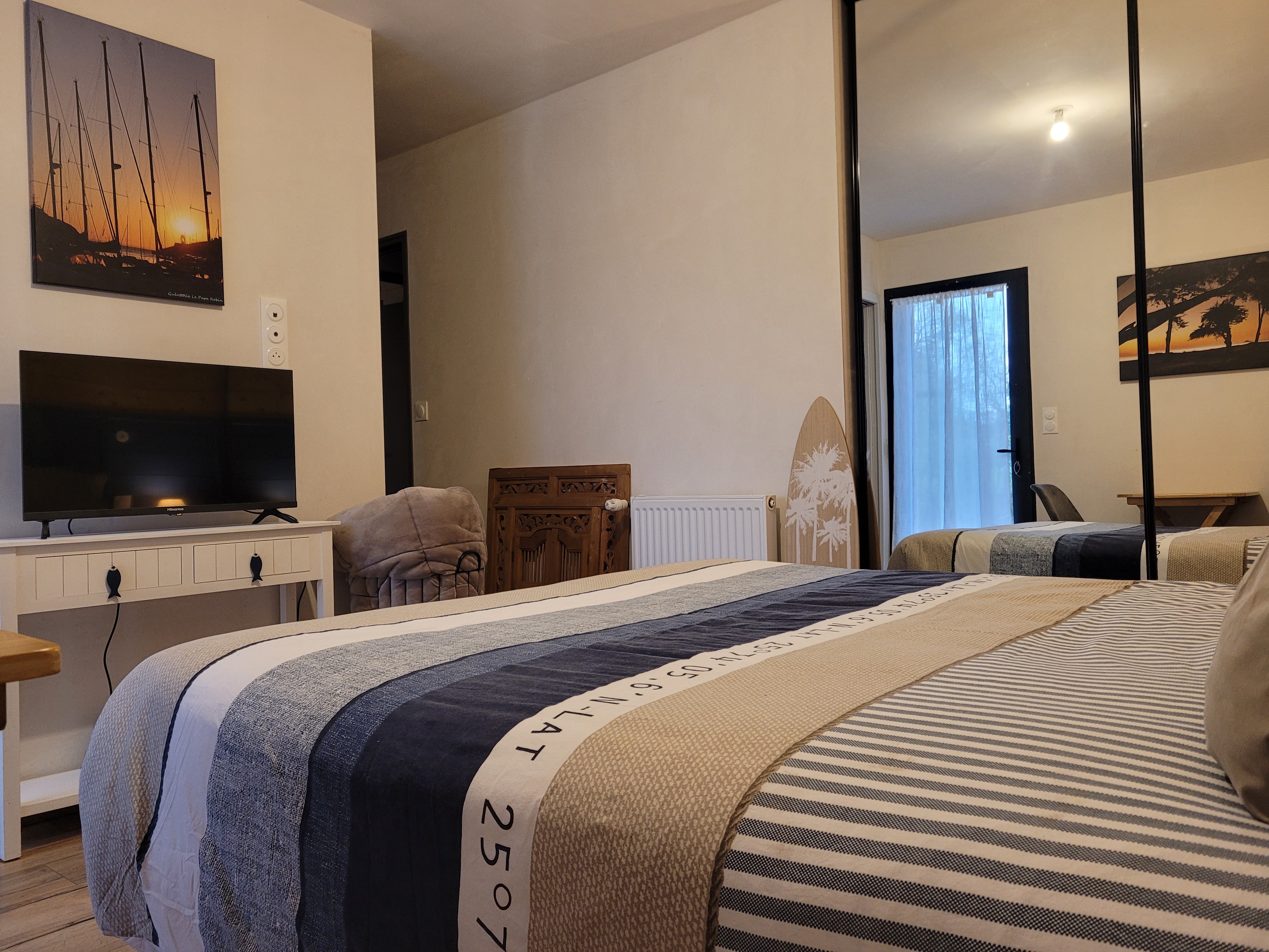 Gouezel, chambre d'hôtes Pleneuf Val André, la Henriade, chambre lit 160
