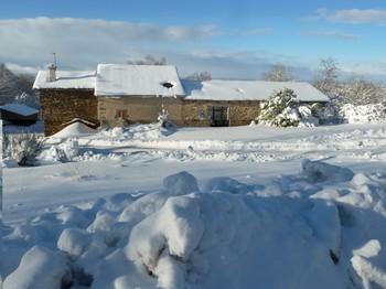 parking sous la neige