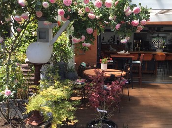 Terrasse du petit-déjeuner