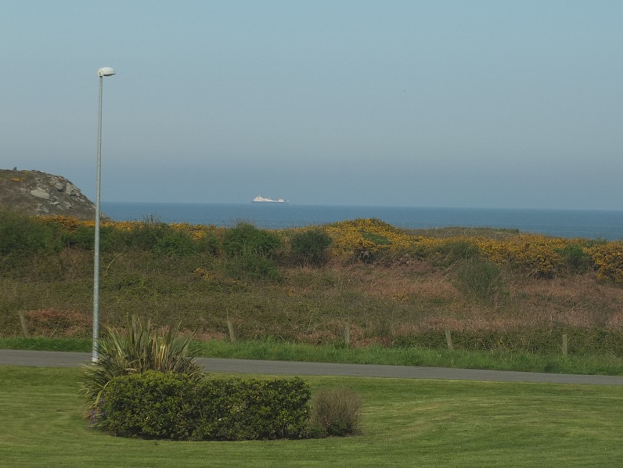 L'arrivée du bateau de Jersey depuis l'appartement