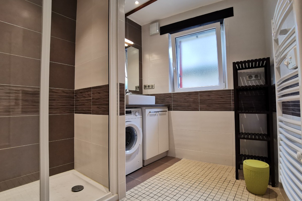 RDC: Salle d'eau avec machine à laver