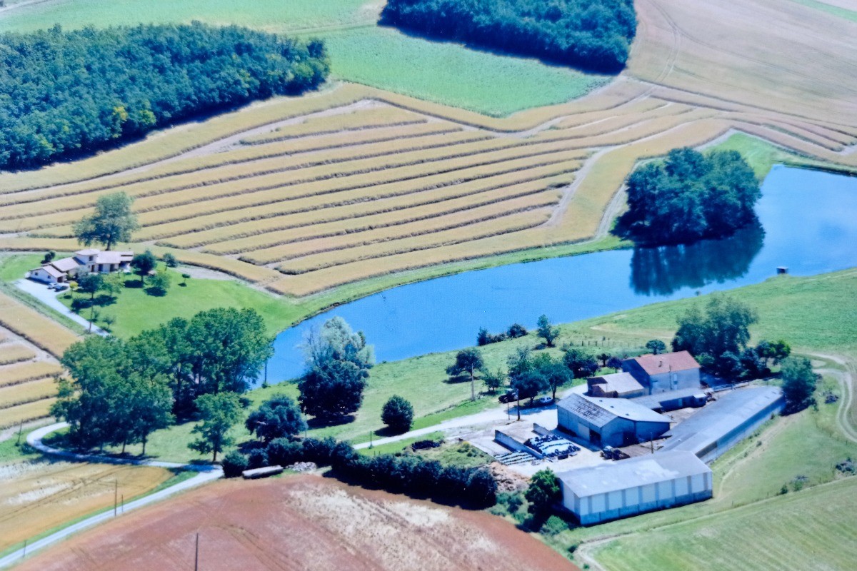 Clevacances - Gîte Chez Franssou Graulhet dans le Tarn en Occitanie - vue aérienne