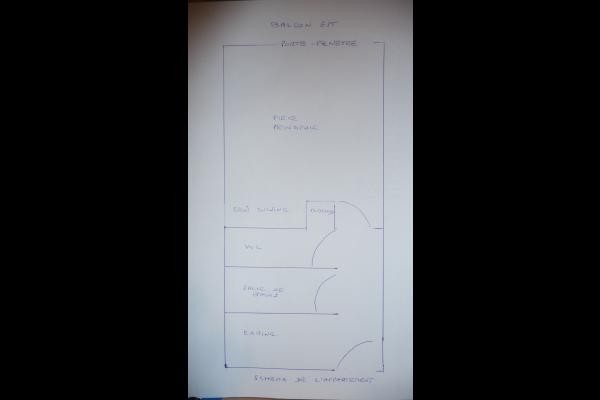 plan schématique de l'appartement