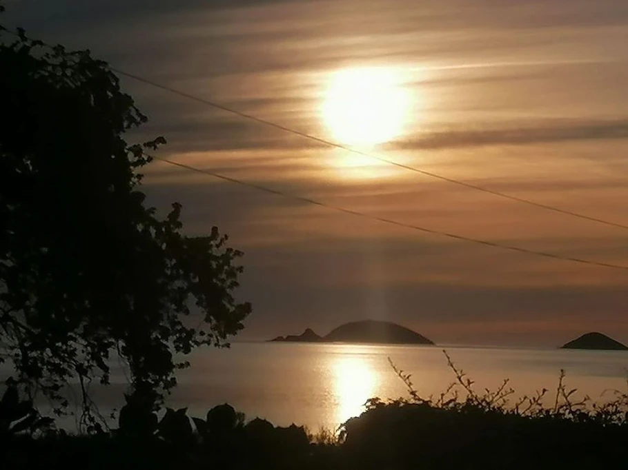 lever de soleil face au gîte