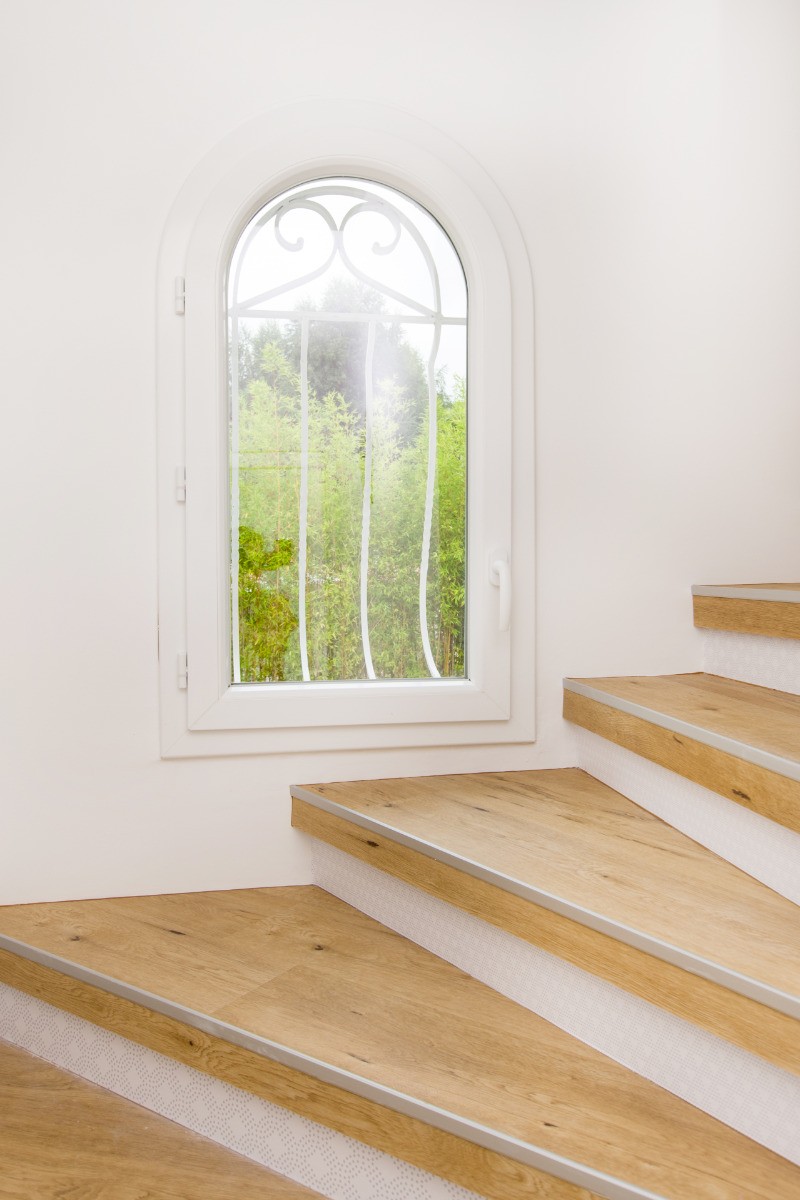 Les escaliers d'accès au gîte La Pujaudrine