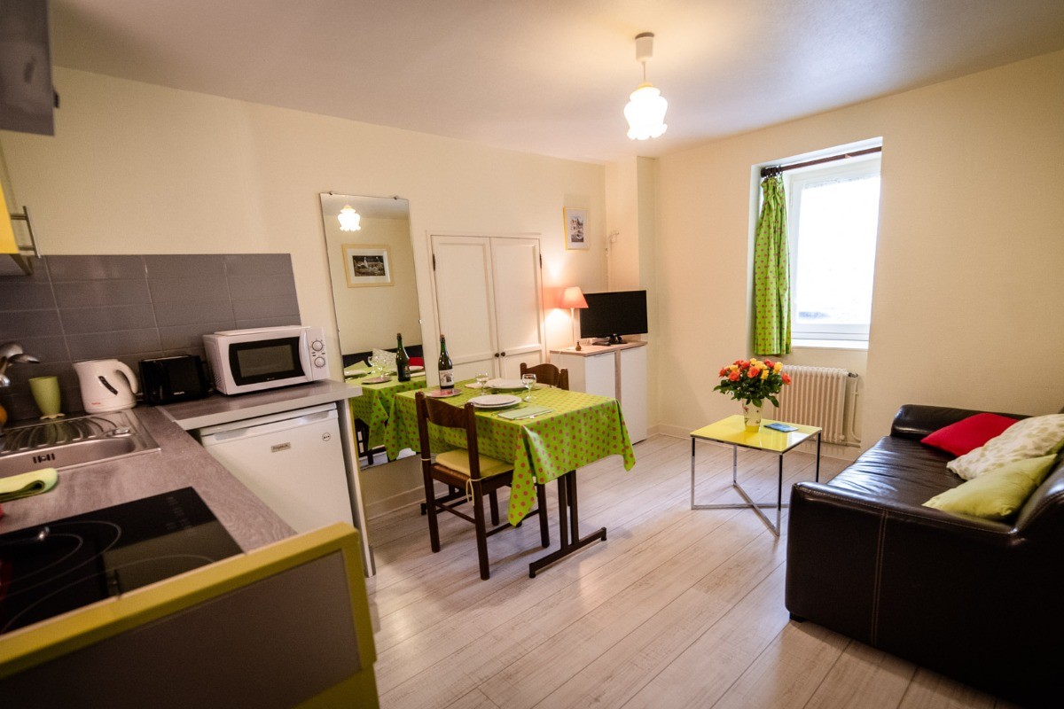 Location "Île verte" dans la maison de Marilou en plein coeur de ville (Côtes d'Armor, Bretagne) - salon séjour
