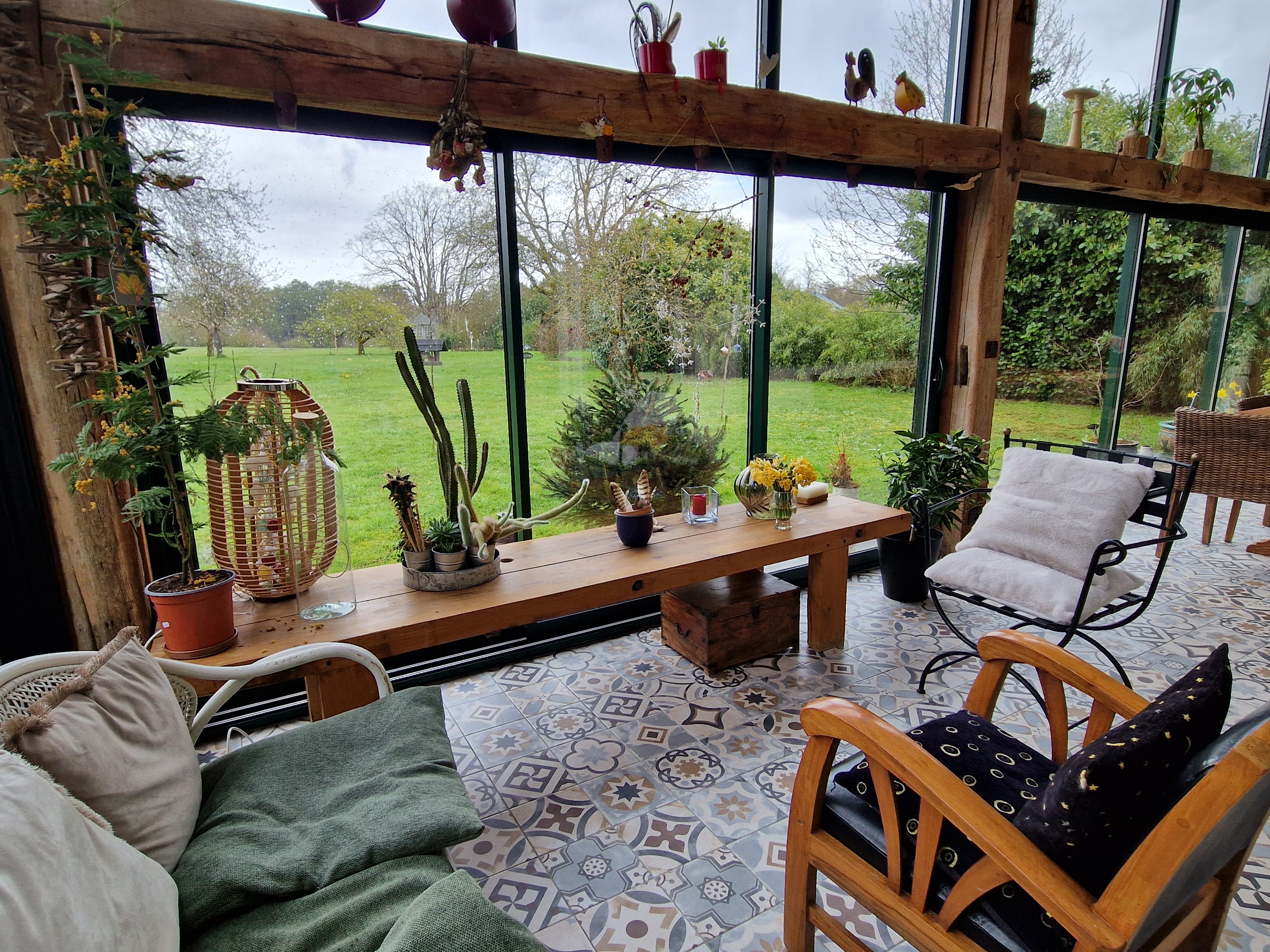 Salon vue sur la nature - Clos de la Créssonnière