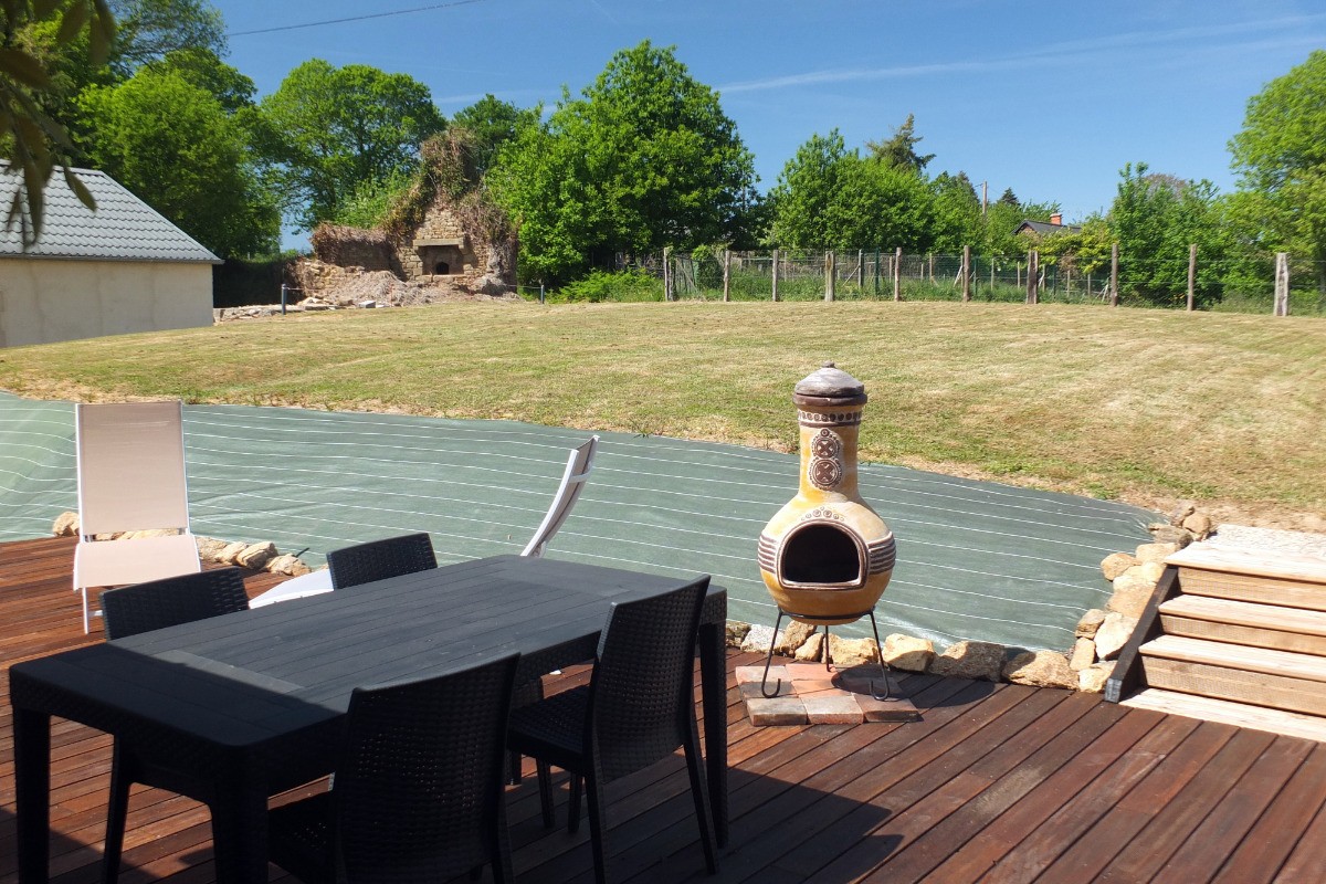 La terrasse et le jardin