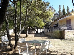 View of the private garden