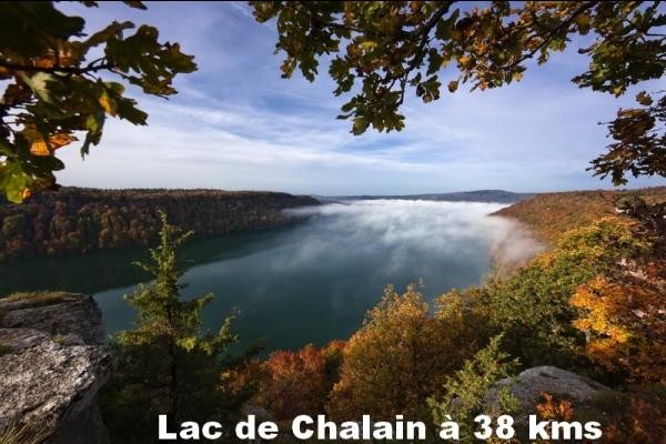 Lac de Chalain 38 kms away