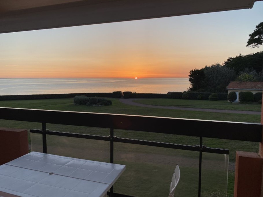 Coucher de soleil depuis le balcon