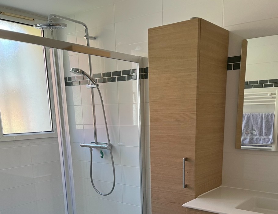 Salle d'eau 1 Vasque Grande douche Rez-de-Chaussée