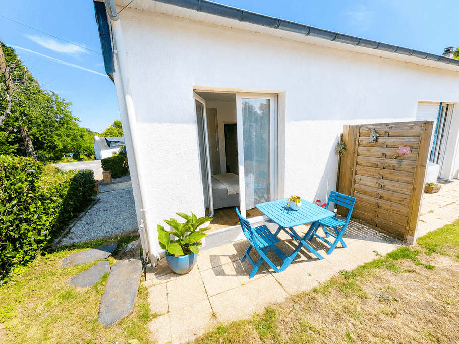West-facing exterior