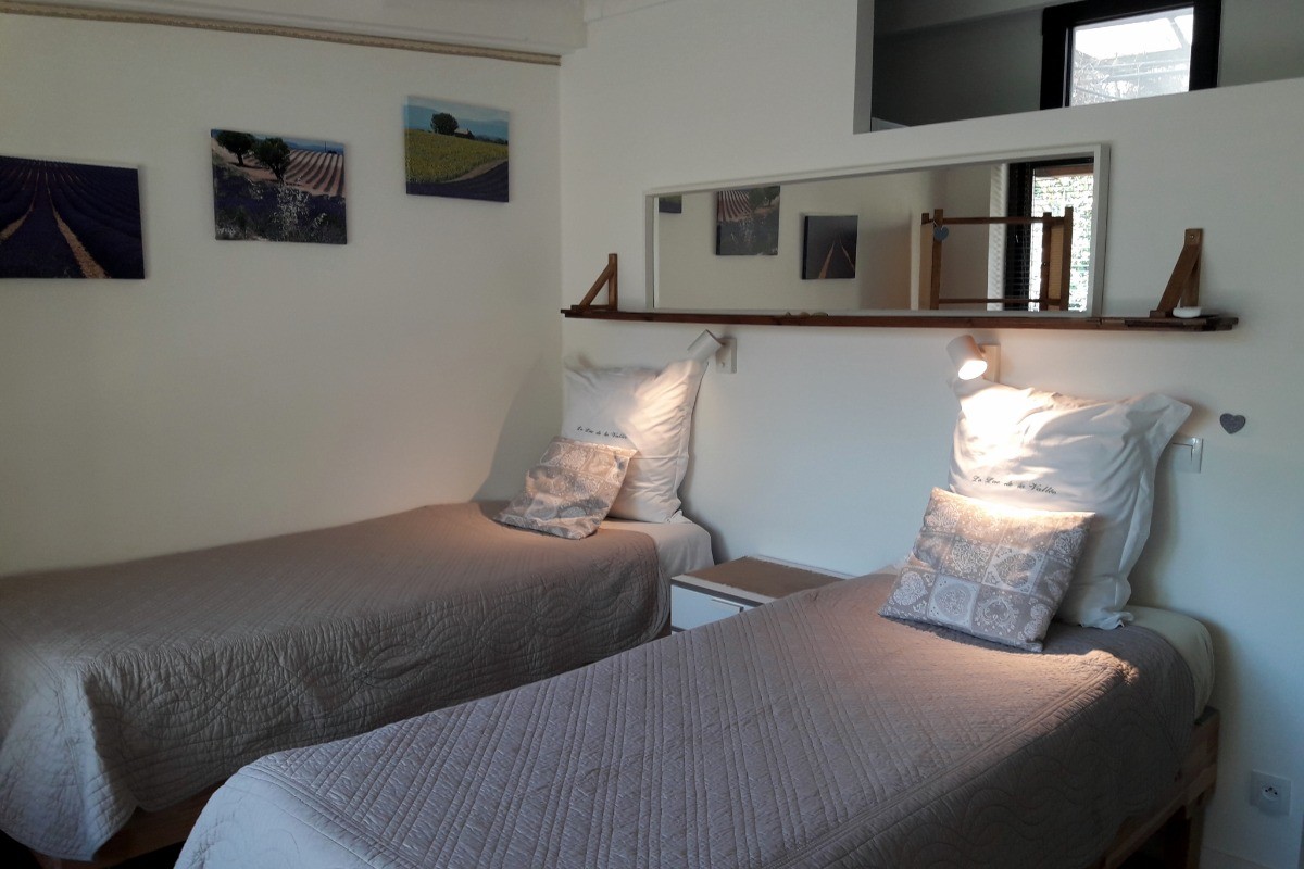 Chambre double avec lits séparés