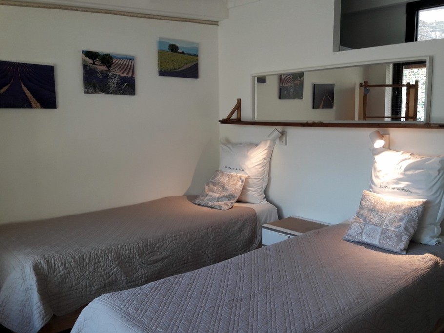 Chambre double avec lits séparés