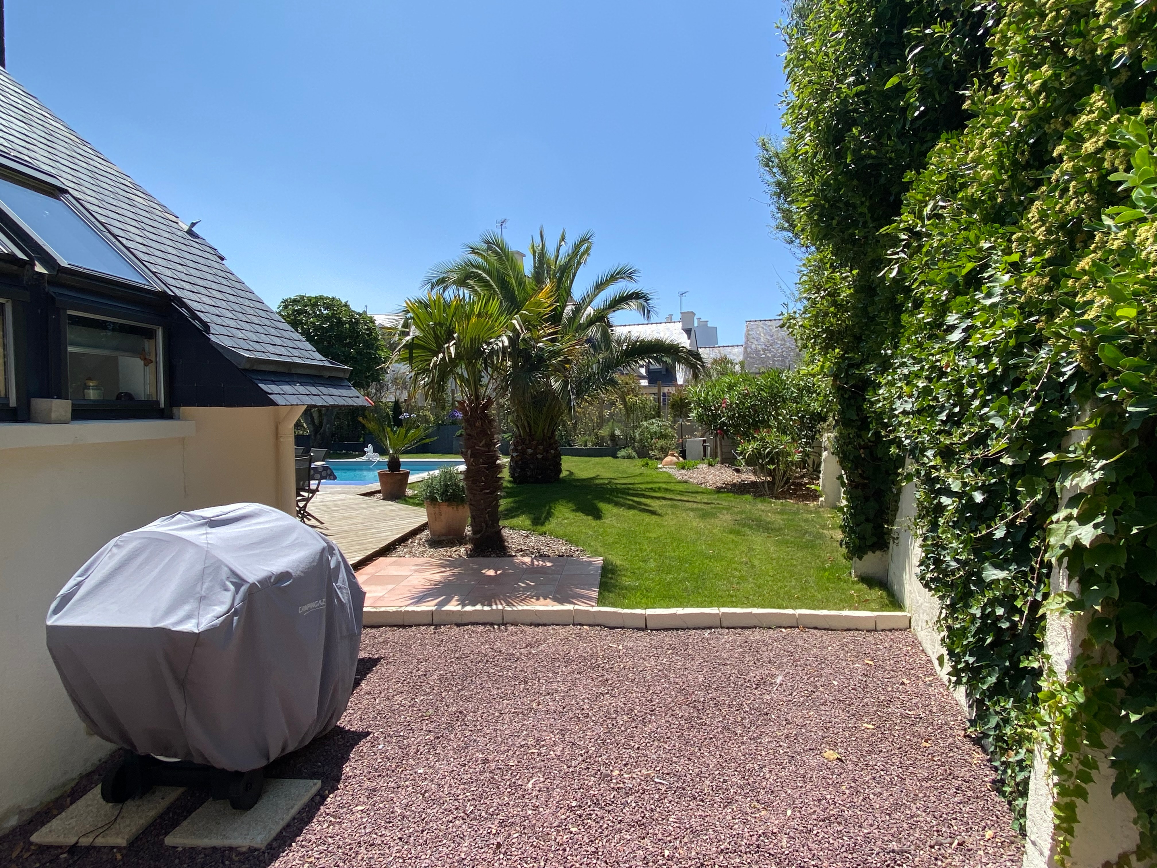 BBQ area in the garden