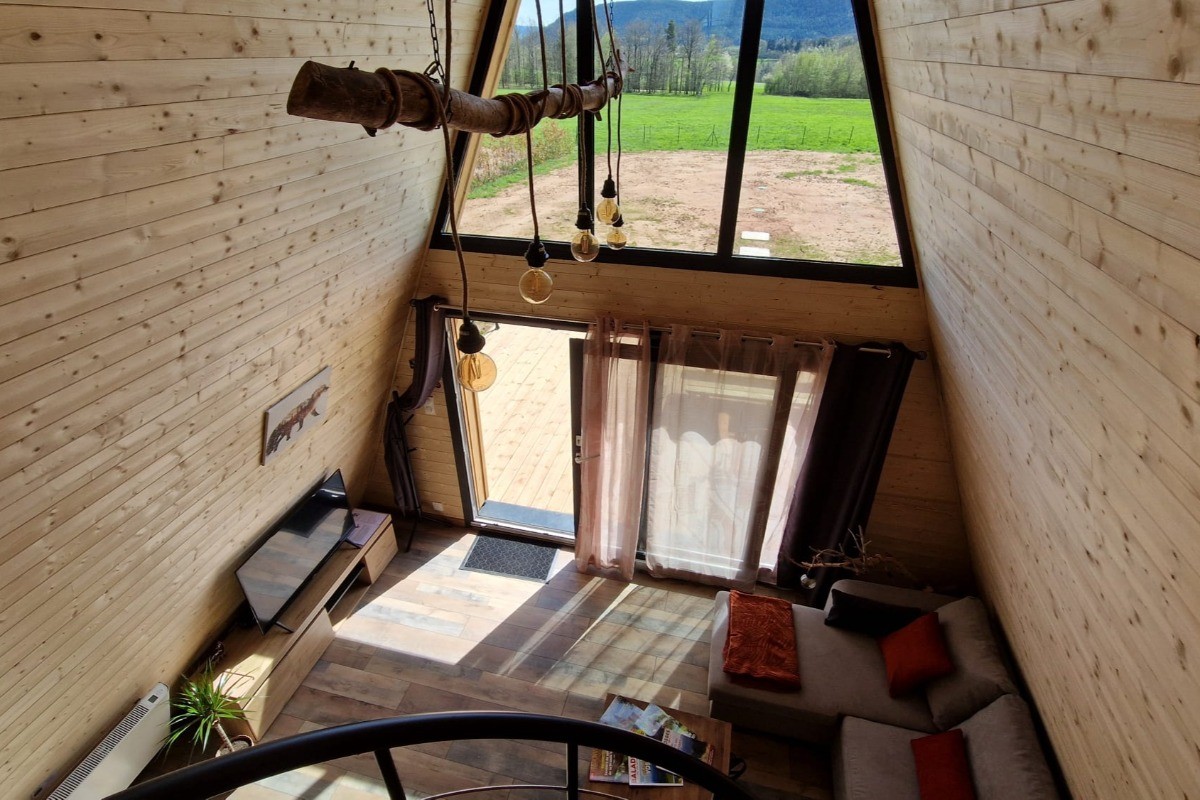 Chalet Renard - Le salon depuis la mezzanine