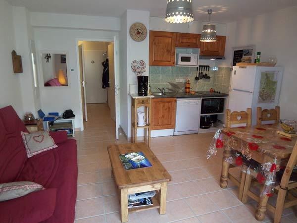 Séjour et cuisine de notre charmant appartement
