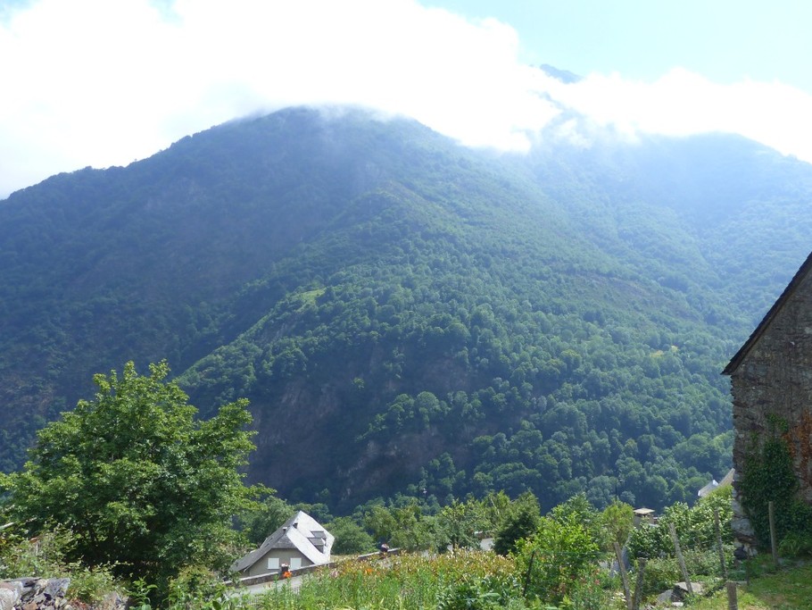 Vue de la montagne du coin repas