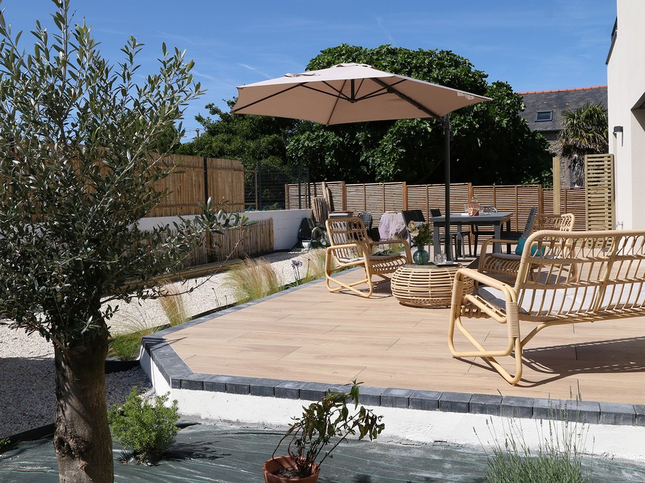 Belle terrasse exposée sud