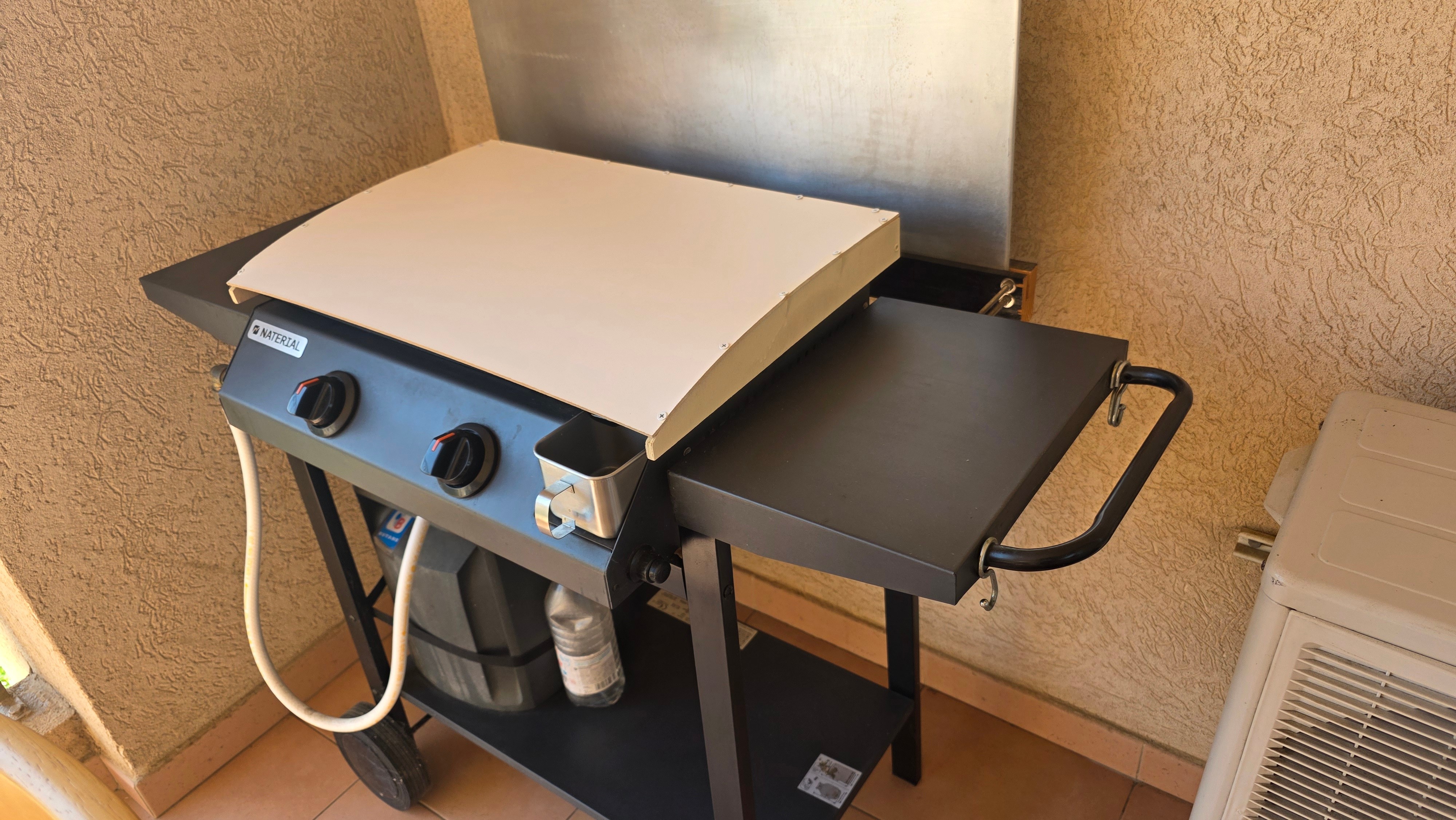 Plancha gaz sur la terrasse