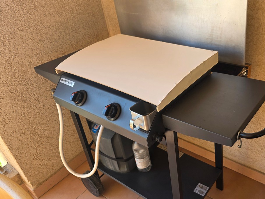 Plancha gaz sur la terrasse