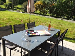 Outdoor dining area