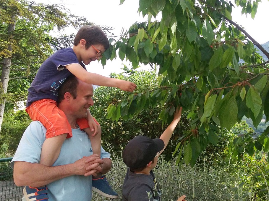 NOS VACANCIERS SE REGALENT DANS LE JARDIN DU GITE