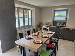 Kitchen and dining area